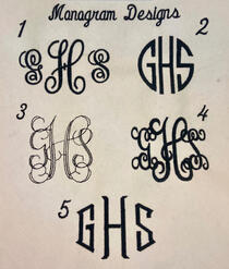 Monogram Style Options